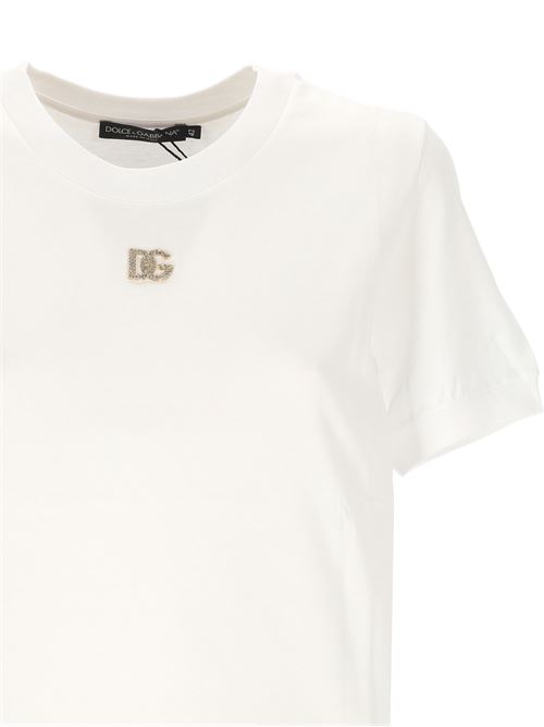 T-shirt con logo DG DOLCE&GABBANA | F8N08ZGDCWQW0800